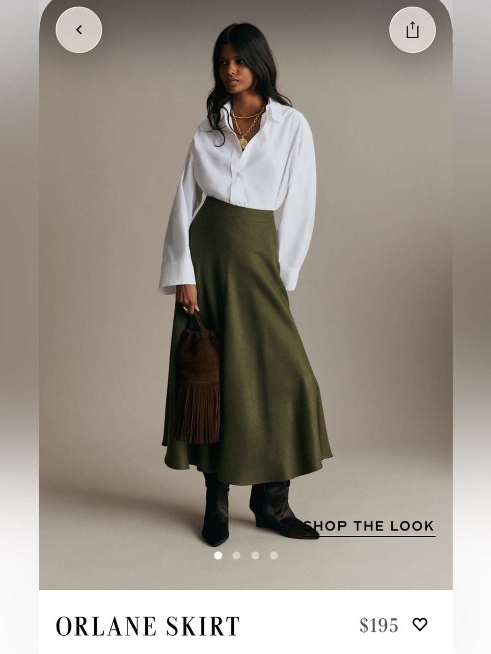 Wool skirt